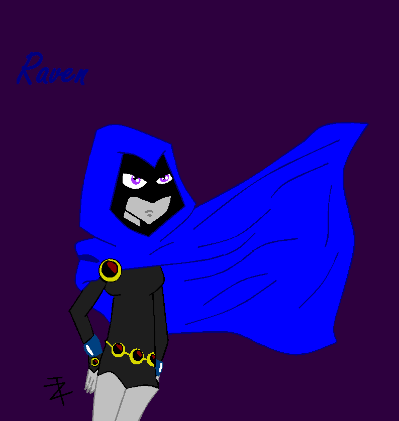 Raven on Ms Paint by Reach4thestars