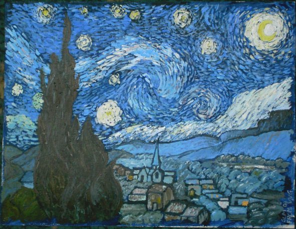 My Version of Starry Night by Rebus