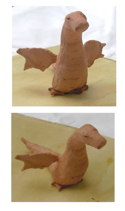 Clay dragon 1 by Rebus