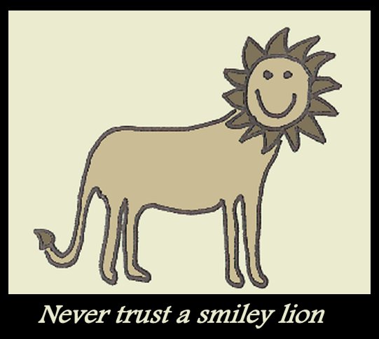 Smiley Lion by Rebus