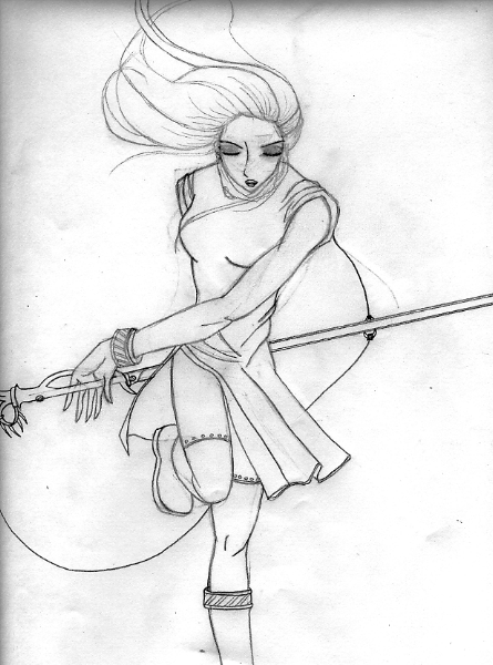 female warrior by RedALiCe