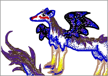 Doodle: Blue Dragon by RedPaint