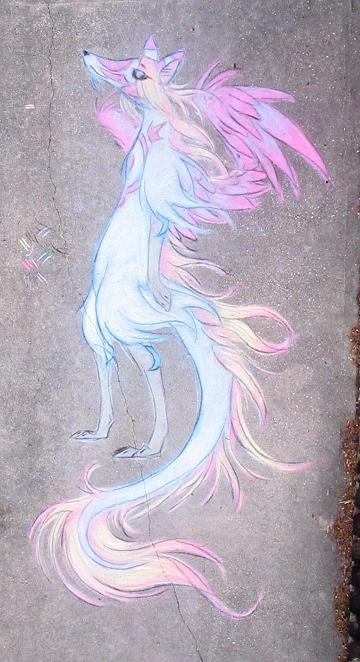 Dragon Self in Chalk by RedPaint