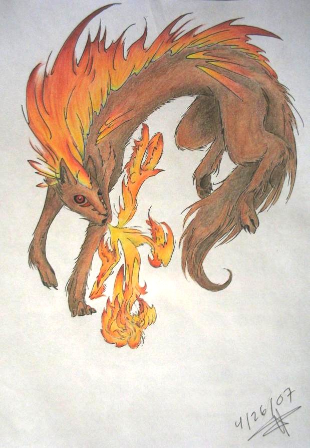 Fire Wolf by RedPaint