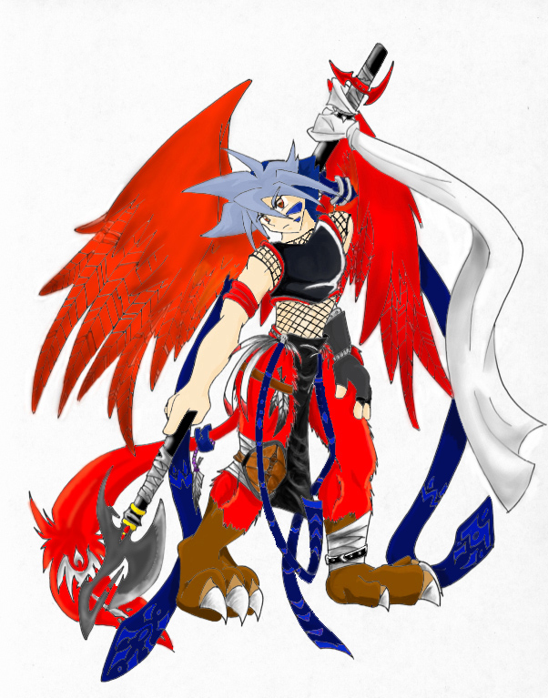 Kai -Phoenix Warrior- (colo) by Red_Phoenix