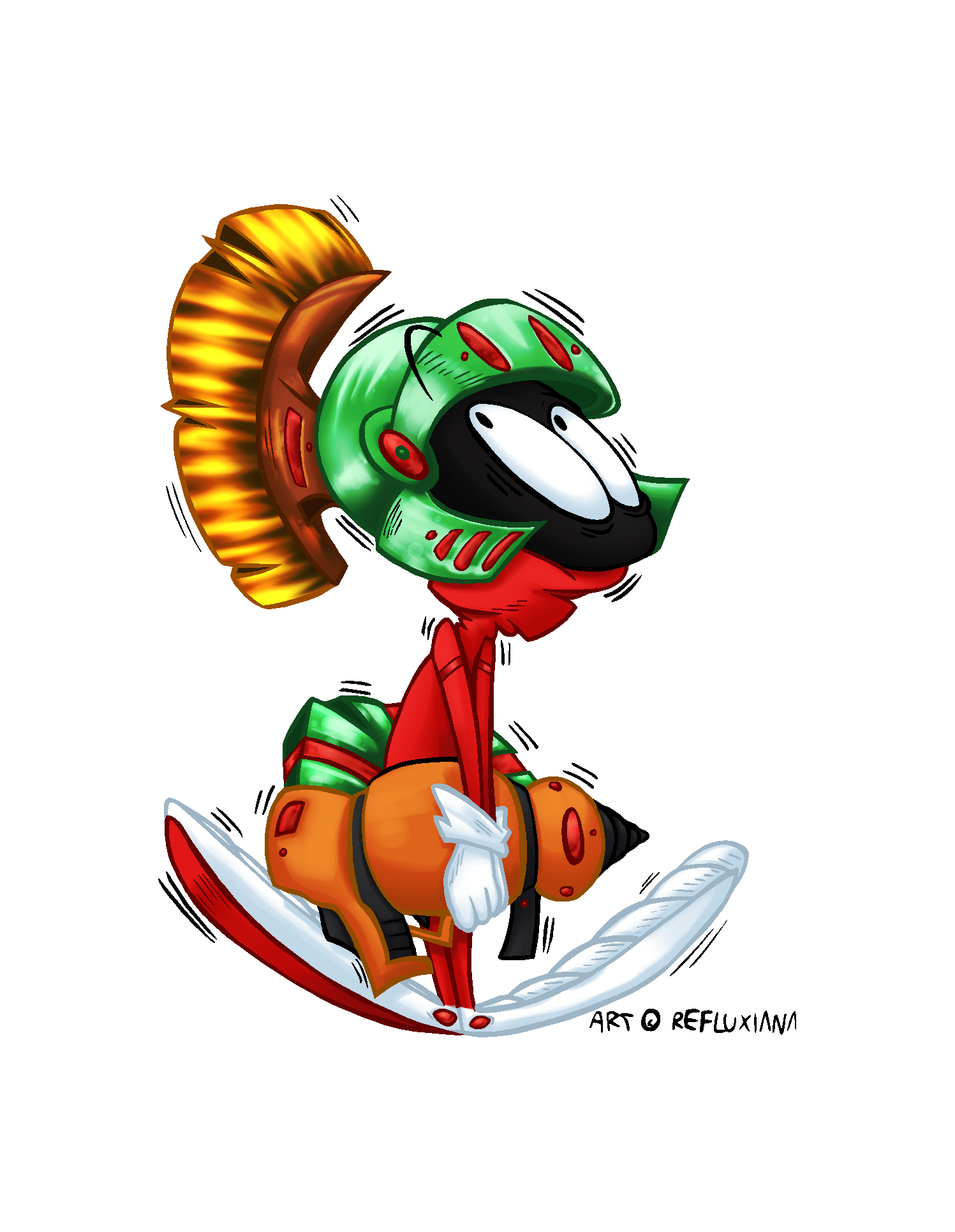 Marvin The Martian by Refluxiana