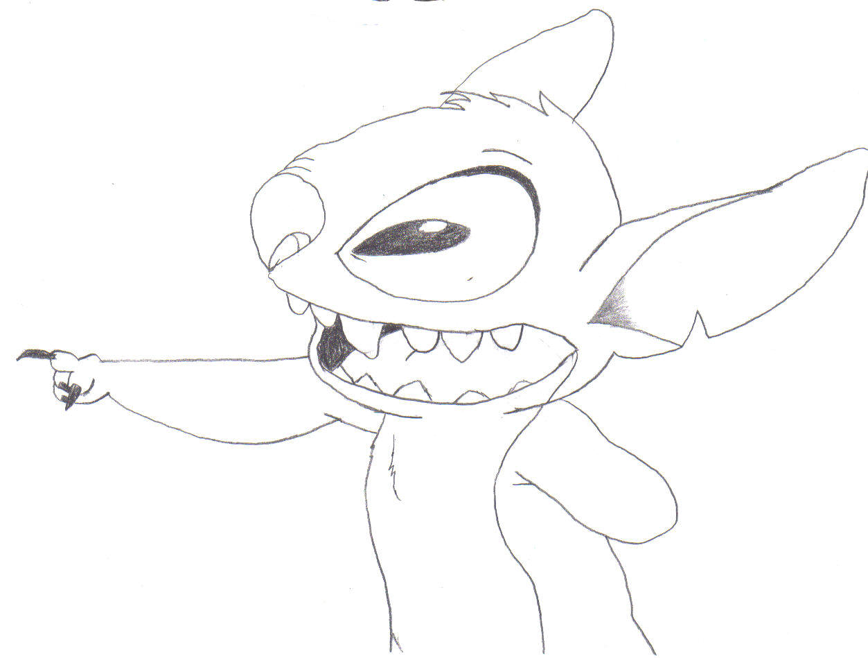 Stitch pointing by Reign_in_blood