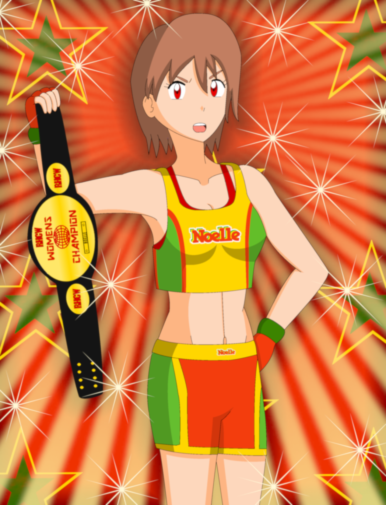 Noelle the champion by RevolutionHellCowboy