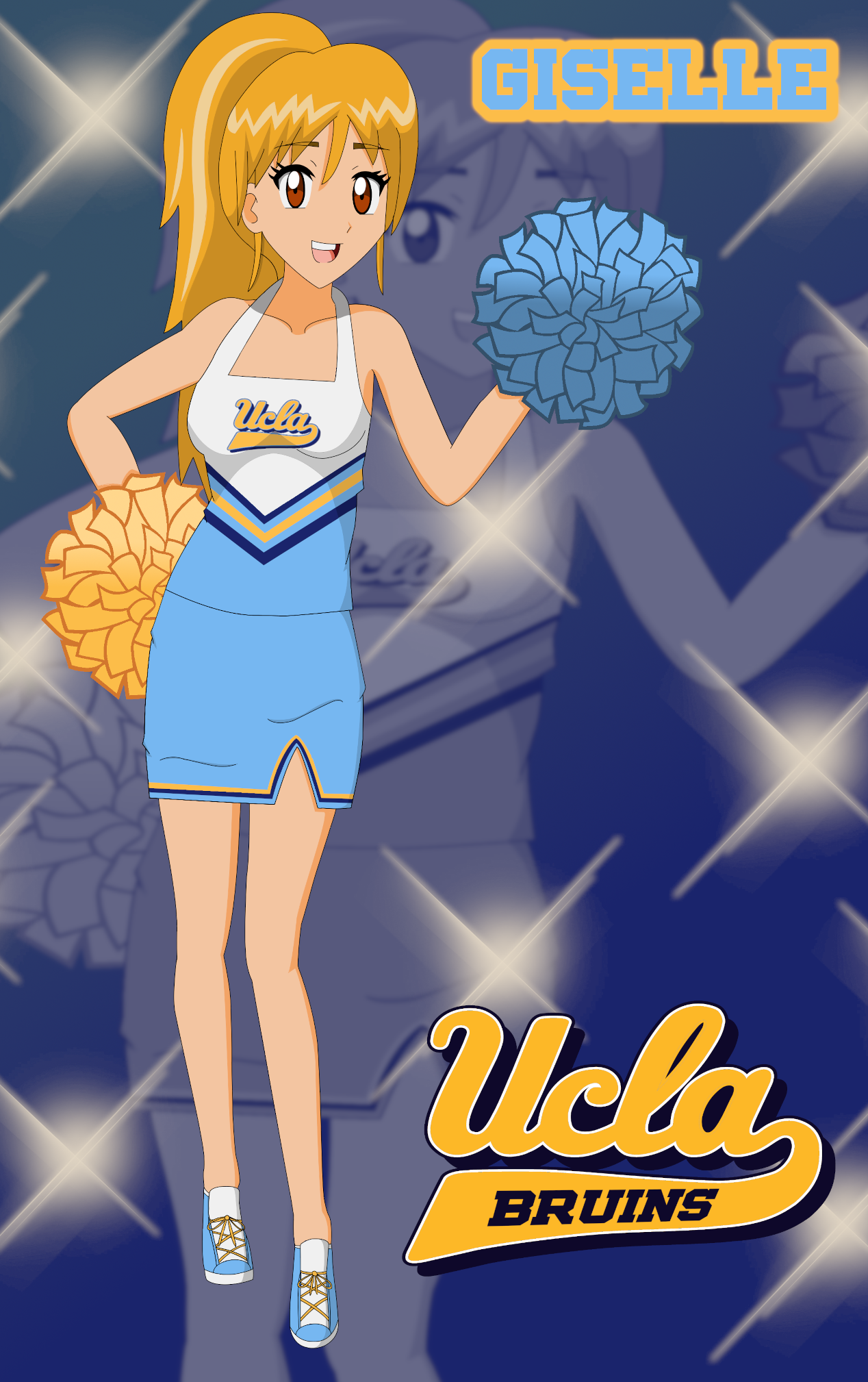 Giselle as a UCLA Cheerleader by RevolutionHellCowboy
