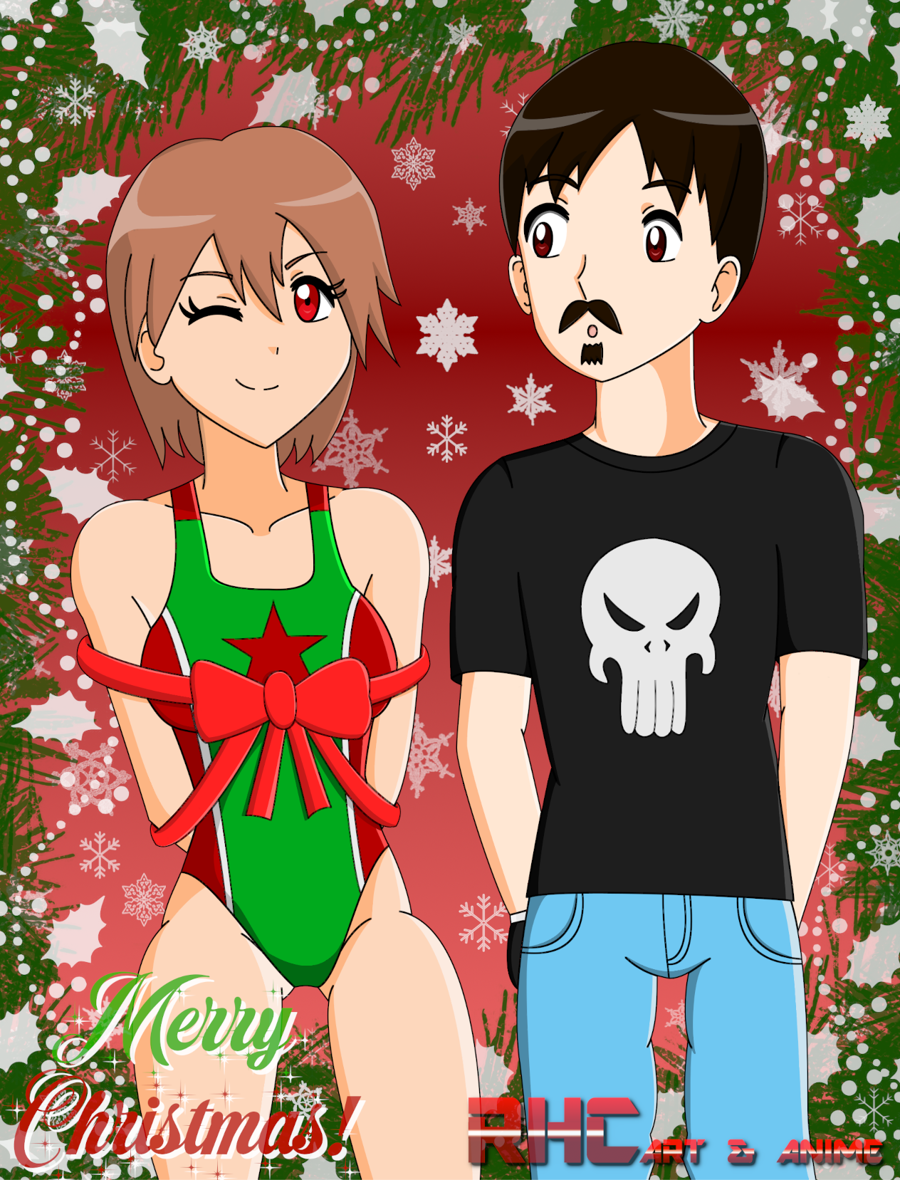 Noelle's Christmas gift to Ryoichi by RevolutionHellCowboy