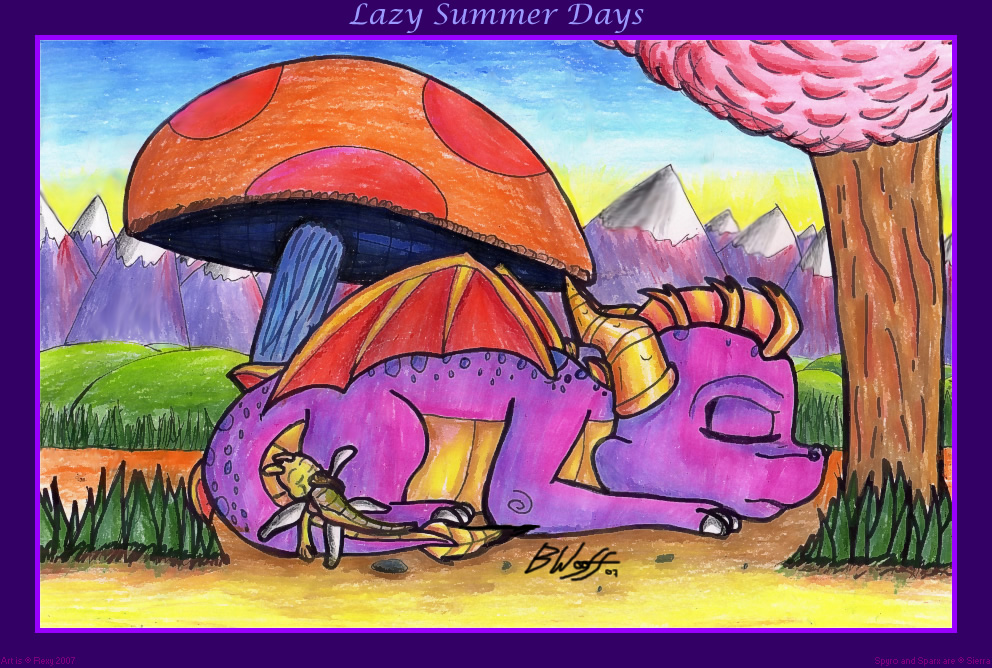 Spyro and Sparx - Lazy Summer Days by Rexy