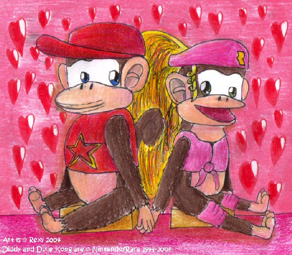Diddy and Dixie:  Monkey Love by Rexy