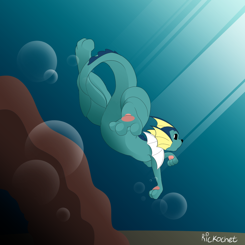 Solo swim by RickRaccoon