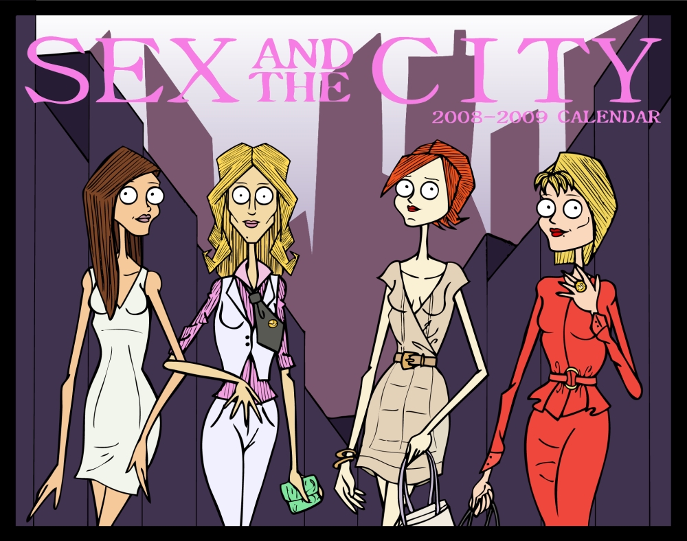 Sex and the City calendar cover by RickytheRockstar