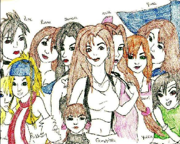 Evanescence Of Fantasies Female Characters by Rikku_Leonheart