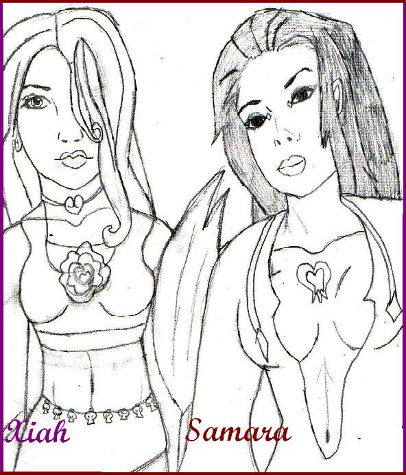 Xiah and Samara: KH by Rikku_Leonheart