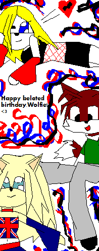 happy belated birthday,wolfie! by Rikku_Mogonei