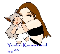 Youkai Kurama and me ^^ by Rikku_Mogonei