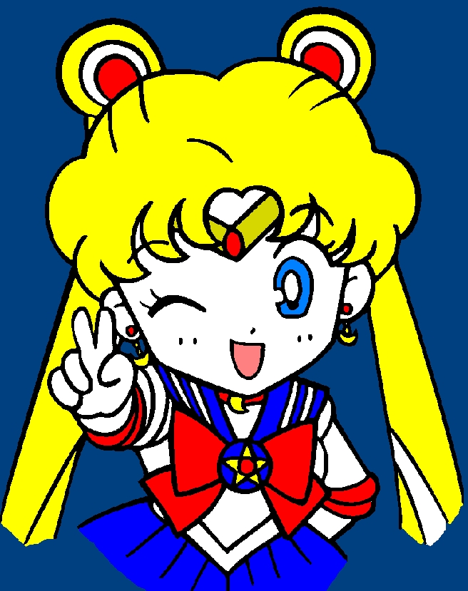 Chibi Sailor Moon by Rikku_Mogonei