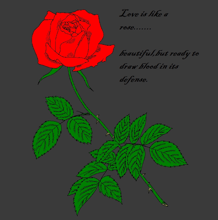Love is like a rose.... by Rikku_Mogonei