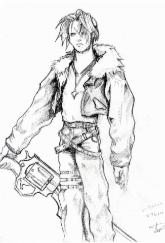 toned squall (more gritty shading) by Riku-V1