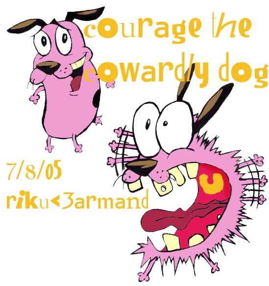 Courage le Cowardly Dog by RikuLovesArmand