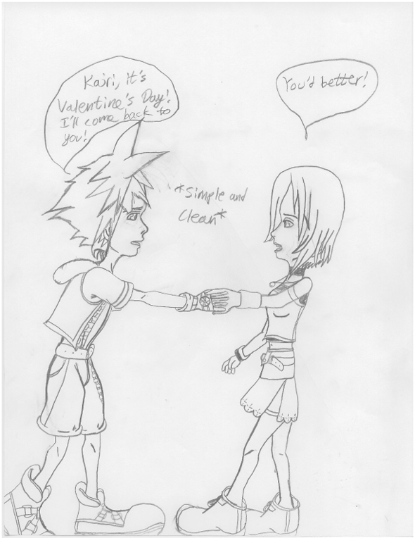 Sora and Kairi are Valentines! by Riku_Heartless13