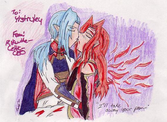 "I'll take away your pain.." for Yrstruley by Riku_the_Celtic_CEO