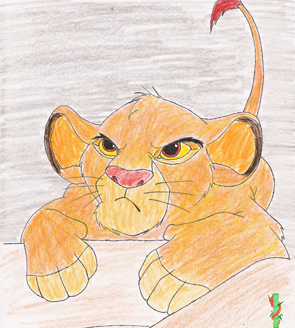 Grumpy Simba by Rikuchan