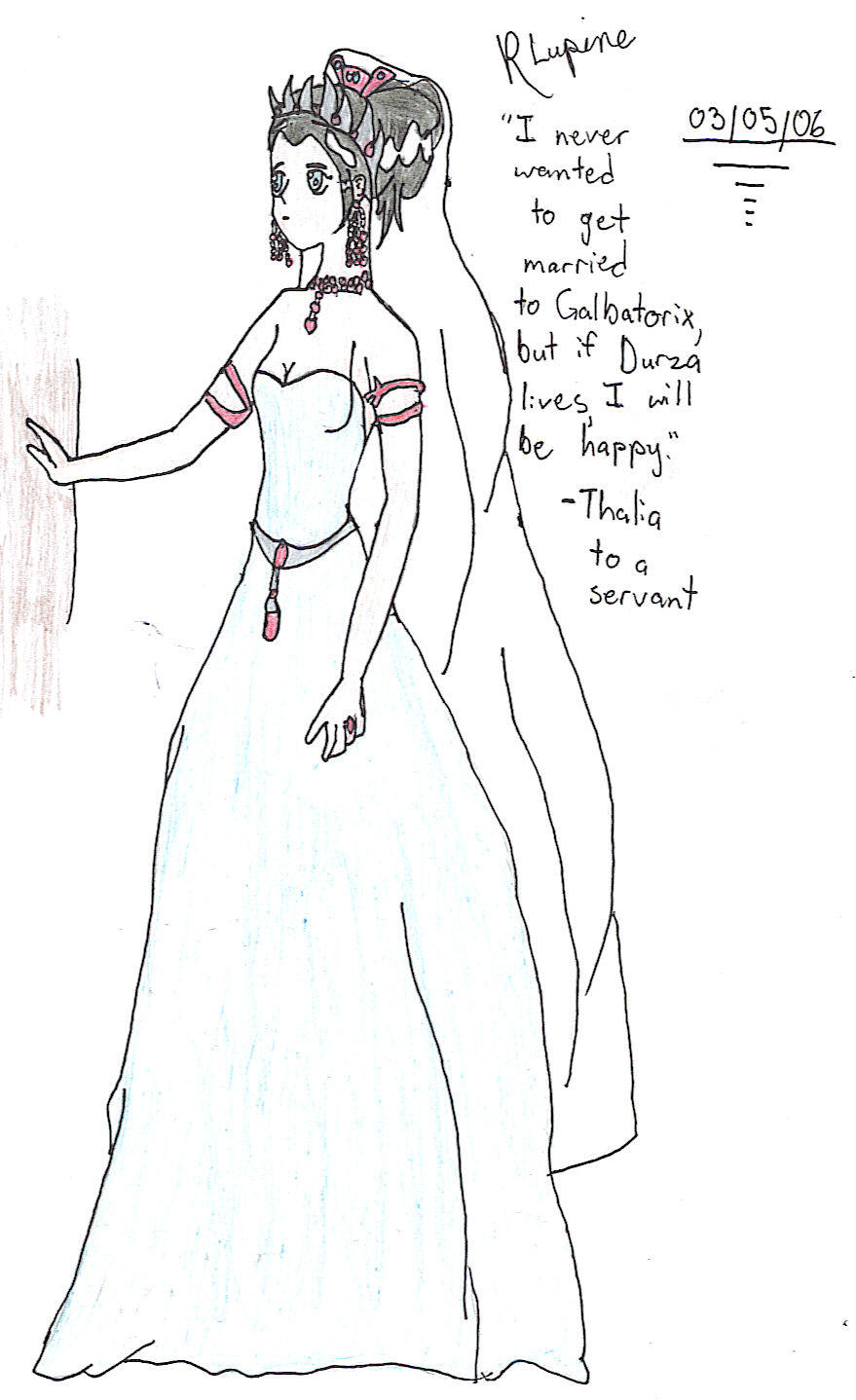 Thalia in her Wedding Dress by RingLupine
