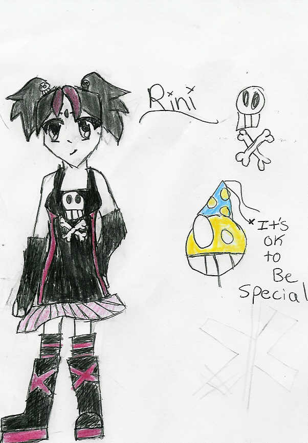 Rini, the goth mew by RingoCrimsonApple