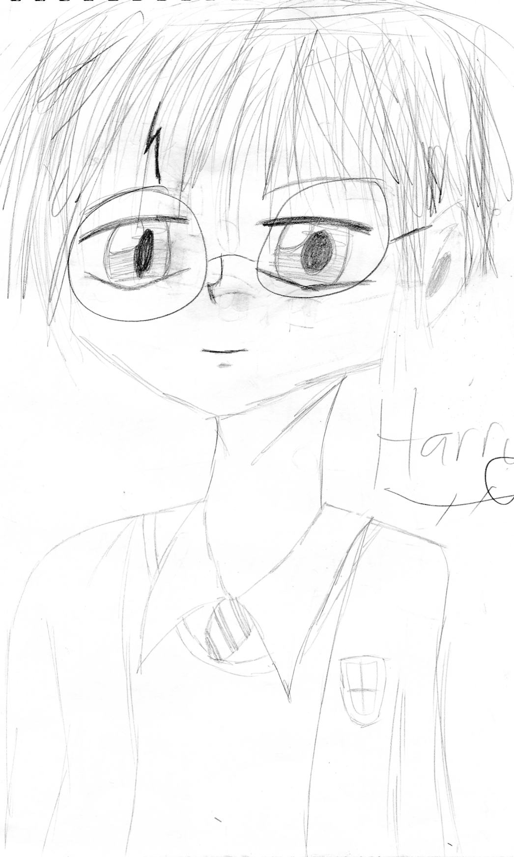 anime style Harry Potter by RinjiAsthore
