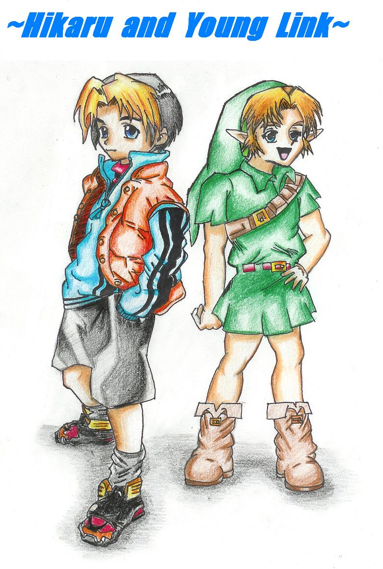 Young Link And Hikaru Shindo by Rinkuchan