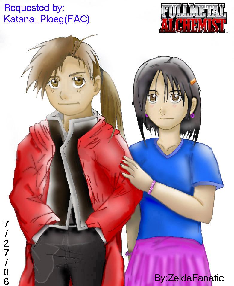 Al and Katana COLORED by Rinkuchan