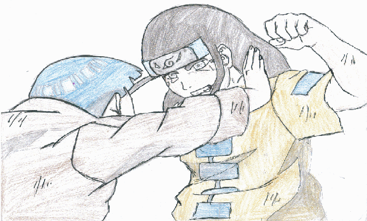Hinata and her cousin fight by RisaJaganshi