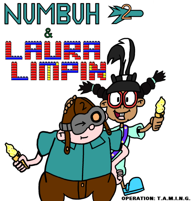 Numbuh Two and Laura Limpin (antialiased) by RisanF