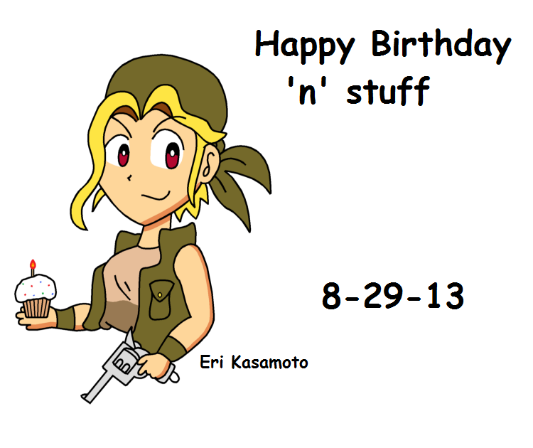 Eri Kasamoto Birthday Card by RisanF