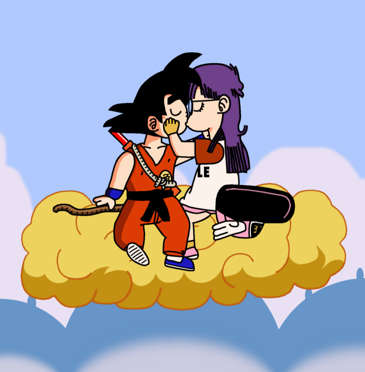 Goku and Arale - Pure Hearts by RisanF