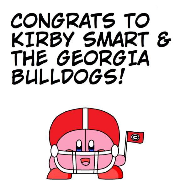 Kirby and the Georgia Bulldogs by RisanF