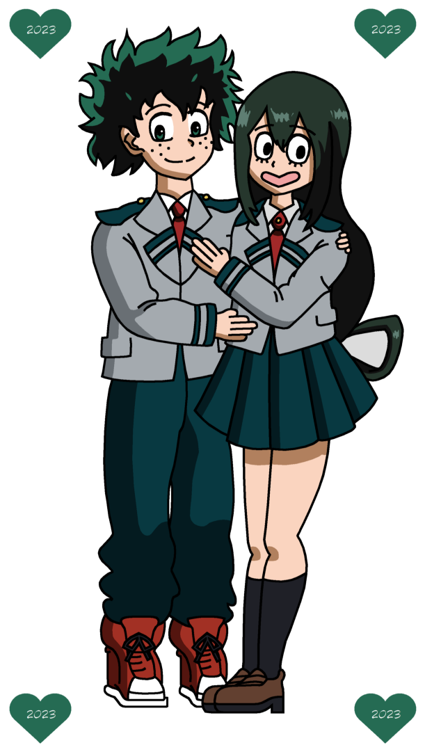 Valentine's Day 2023 - Deku and Froppy by RisanF