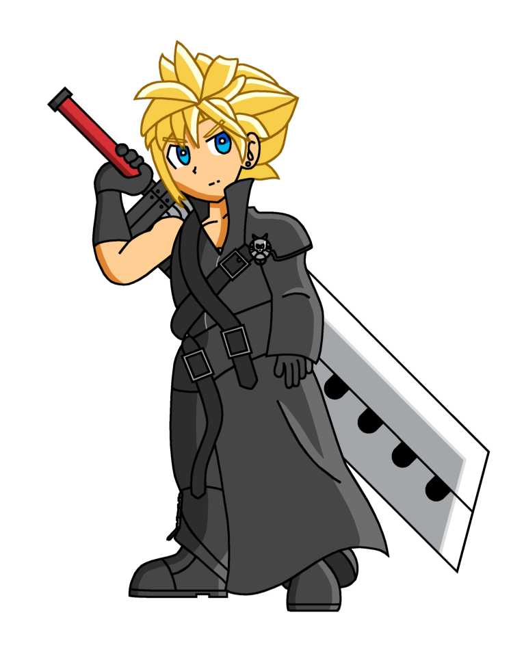 Cloud Strife (Final Fantasy Platformer) by RisanF