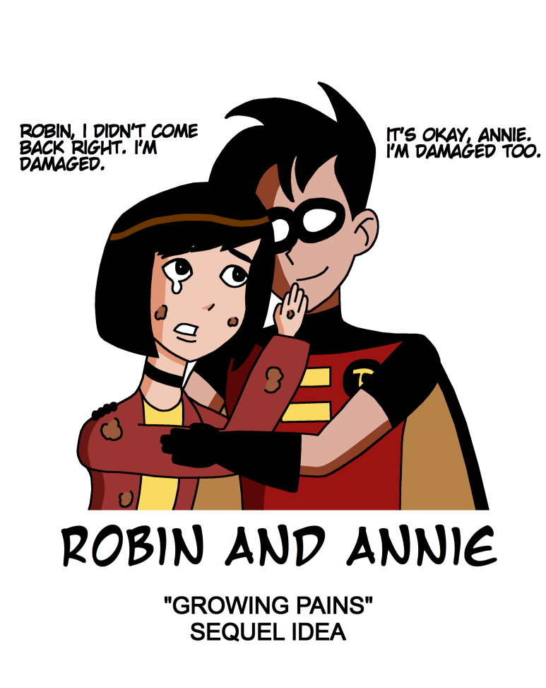 Robin and Annie (The New Batman Adventures) by RisanF