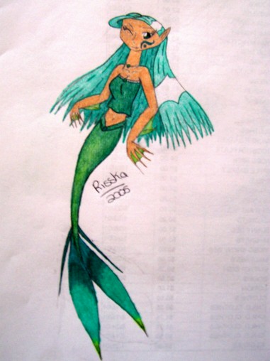 Green Mermaid by Risska