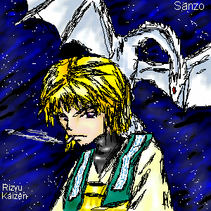 Under the Night Sky with a Dragon by RizyuKaizen