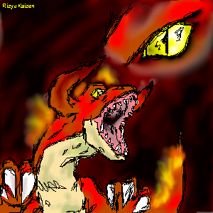 Internal Fire Dragon by RizyuKaizen
