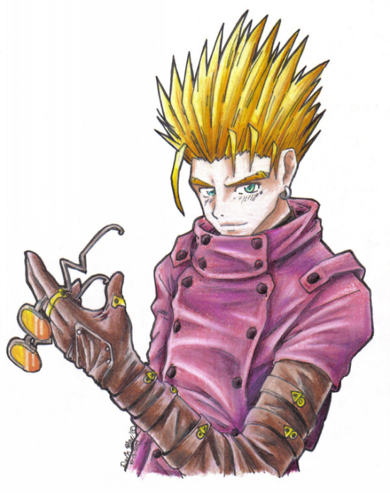 Vash The Stampede Colored by RizyuKaizen