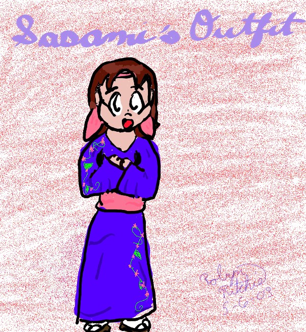 Sasami and her Kimono by Robbinakitty