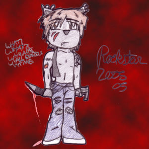 Muh new fan char Neon the Wolf *rather shocking* by RockStar2005