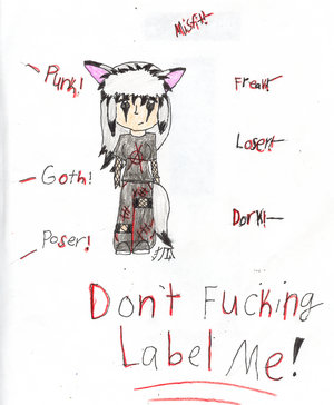Don't label me! by Rocker_Kitsune