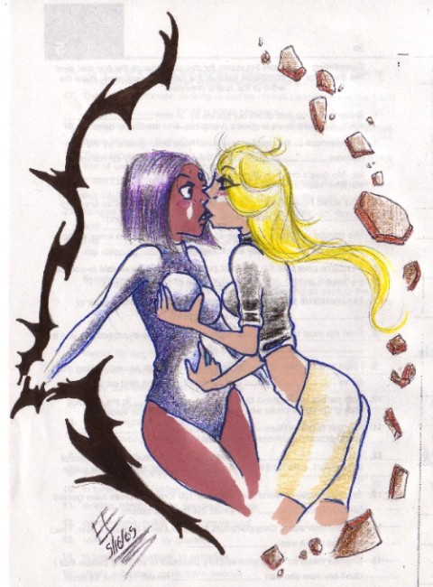 Mmmm....lesbian-ism prt 2 (Terra/Raven) by Rockura-Bockura